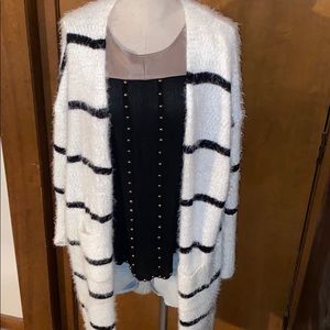 3/4 sleeve eyelash cardi